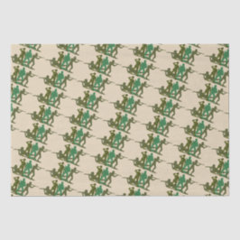 Papel De Seda Homens de Ação do Exército Verde