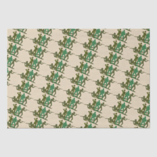 Papel De Seda Homens de Ação do Exército Verde
