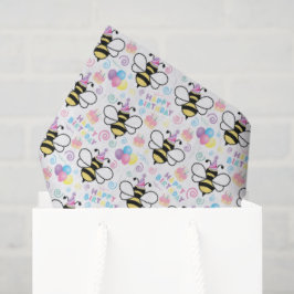 Papel De Seda Honey Bee Birthday Tissue Paper