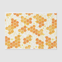 Papel De Seda Honeycomb amarelo