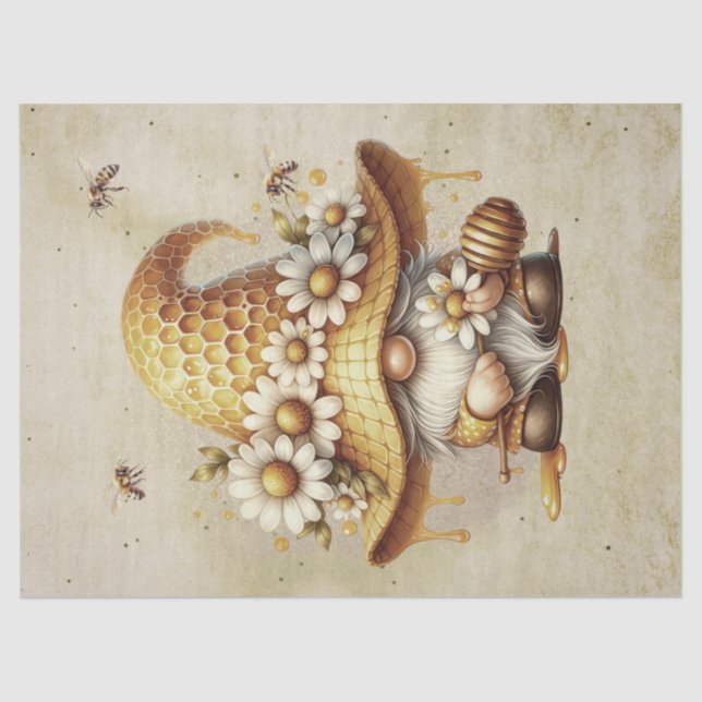 Papel De Seda Honeycomb Gnomo (Frente )