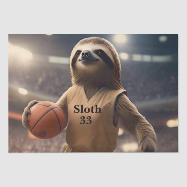 Papel De Seda Hoops and Hangs: The Slam Dunking Sloth, (Frente )