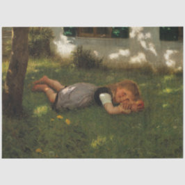 Papel De Seda Hora do lanche (Garota Doce Deitada na Grama)