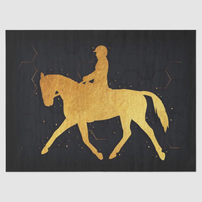 Papel De Seda Horse And Rider (Frente )