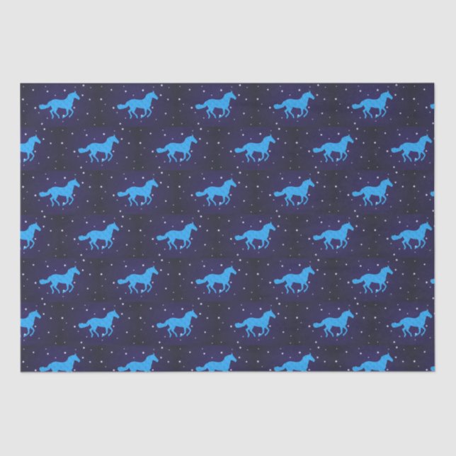 Papel De Seda Horse Starry Night (Frente )