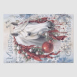 Papel De Seda Horse Winter Christmas Watercolor<br><div class="desc">Horse Winter Christmas Watercolor</div>
