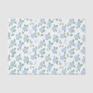 Papel De Seda Hortênsia Azul Tendência