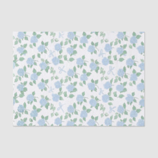 Papel De Seda Hortênsia Azul Tendência