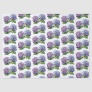 Papel De Seda Hortênsias Azuis