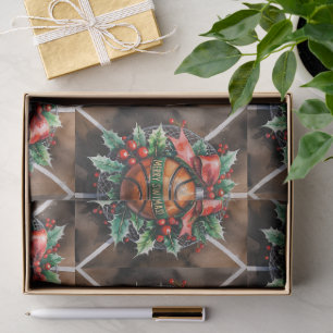 Papel De Seda Horto de Natal de basquete
