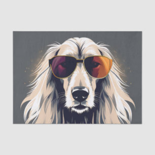 Papel De Seda Hound Afegão Elegante