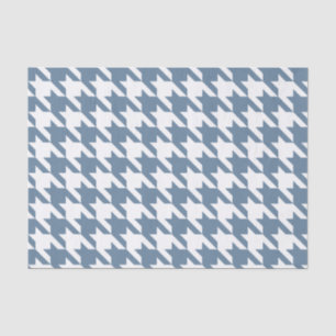 Papel De Seda Houndstooth elegante cinzento francês