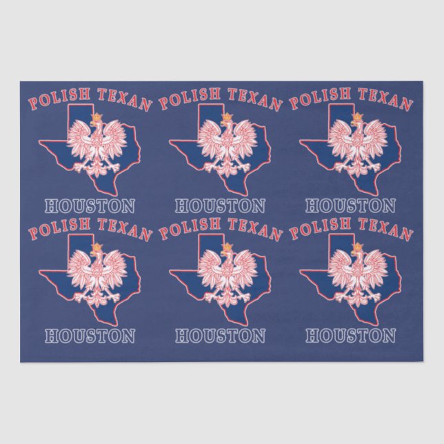 Papel De Seda Houston Polonês Texan (Frente )