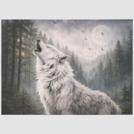 Papel De Seda Howling Wolf Tissue Paper