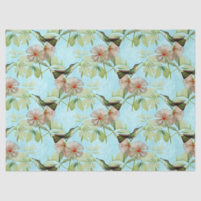 Papel De Seda Humming Birds Série Design 9 (Frente )