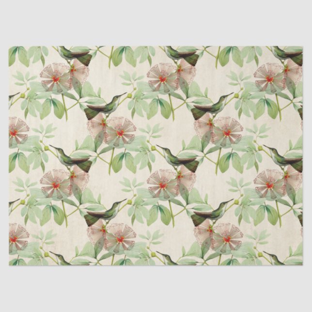 Papel De Seda Humming Birds Series Design cinco (Frente )