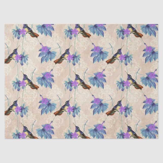 Papel De Seda Humming Birds Series Design Dez (Frente )