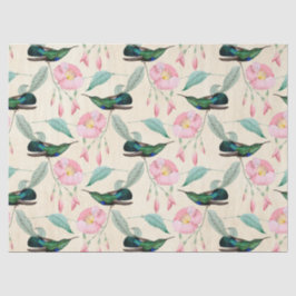 Papel De Seda Humming Birds Series Design Oito