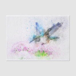 Papel De Seda Hummingbird Aquarela