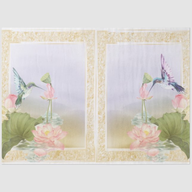 Papel De Seda Hummingbird Series Design 2 (Frente )