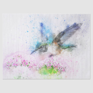 Papel De Seda Hummingbird Watercolor