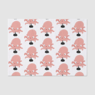 Papel De Seda Humor animado de polvo de bebê rosa e bonito