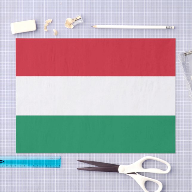 Papel De Seda Hungary fashion, Hungarian Flag tissue paper (Arte )