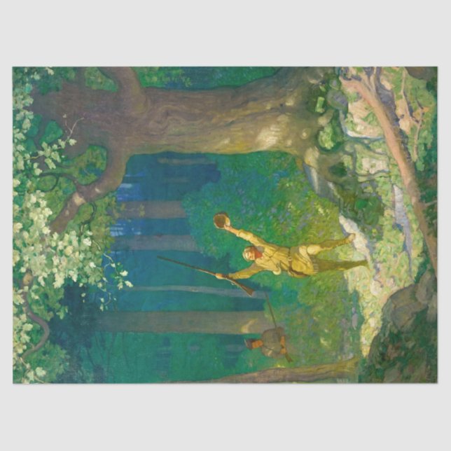 Papel De Seda Huntsman por Newell Convers Wyeth (Frente )