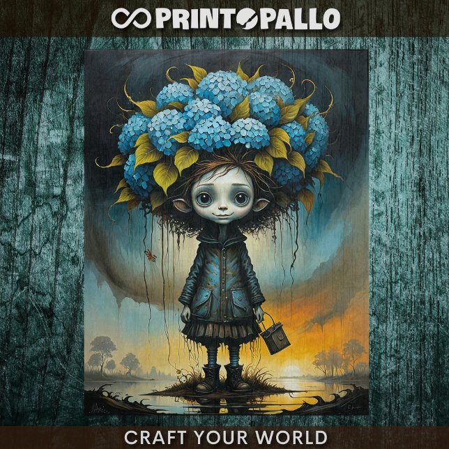 Papel De Seda Hydrangea alien boy -  (Criador carregado)