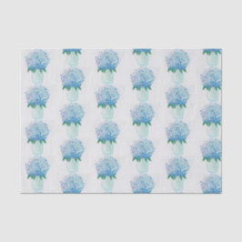 Papel De Seda Hydrangea azul e roxa