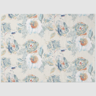 Papel De Seda Hydrangea Blossomo Floral Watercolor
