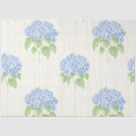 Papel De Seda Hydrangea Luxe Floral Tissue Paper | Elegant Blue