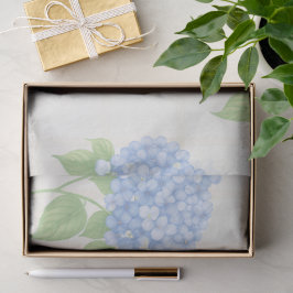 Papel De Seda Hydrangea Luxe Floral Tissue Paper | Elegant Blue 