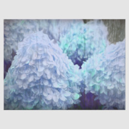Papel De Seda Hydrangea Vintage Blue Teal Sketch Rustic Floral