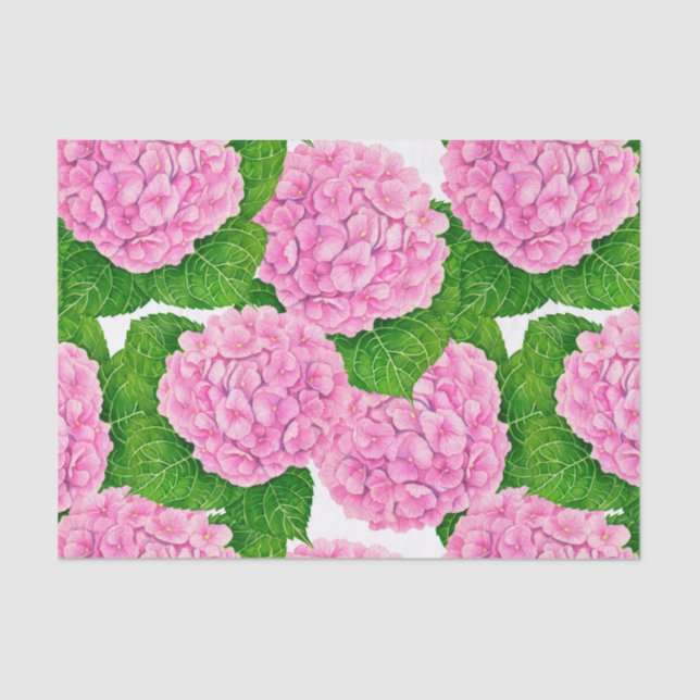 Papel De Seda Hydrangea waterolage (Frente )