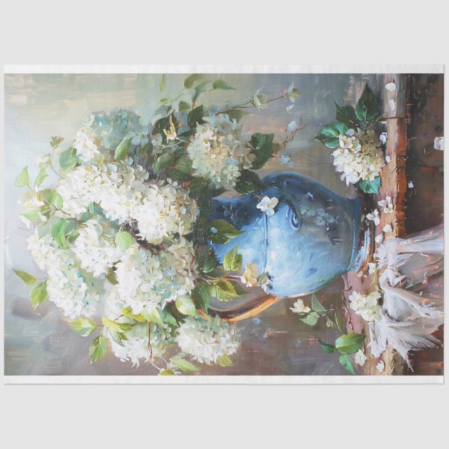 Papel De Seda Hydrangeas (Frente )