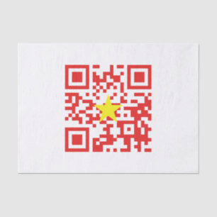 Papel De Seda I Love Vietnam (Tôi Yêu Viet Nam) Flag QR Code