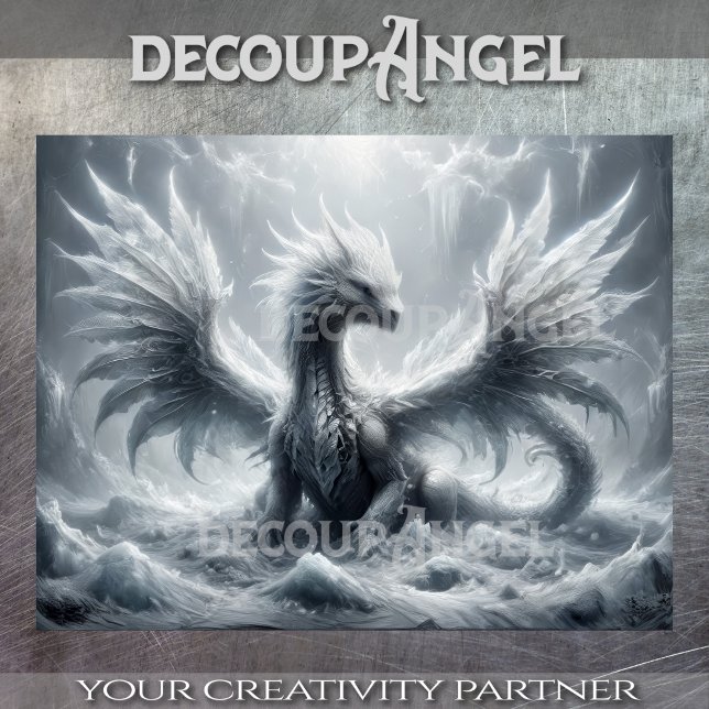 Papel De Seda Ice Dragon - Decoupage- (Criador carregado)