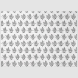 Papel De Seda Ícone do milho doce preto e branco