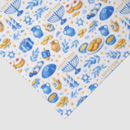 Papel De Seda Ícones de Celebração de Hanukkah 