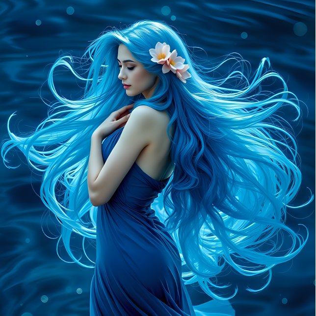 Papel De Seda Icy Blue Mermaid Decoupage Paper v2 (Criador carregado)