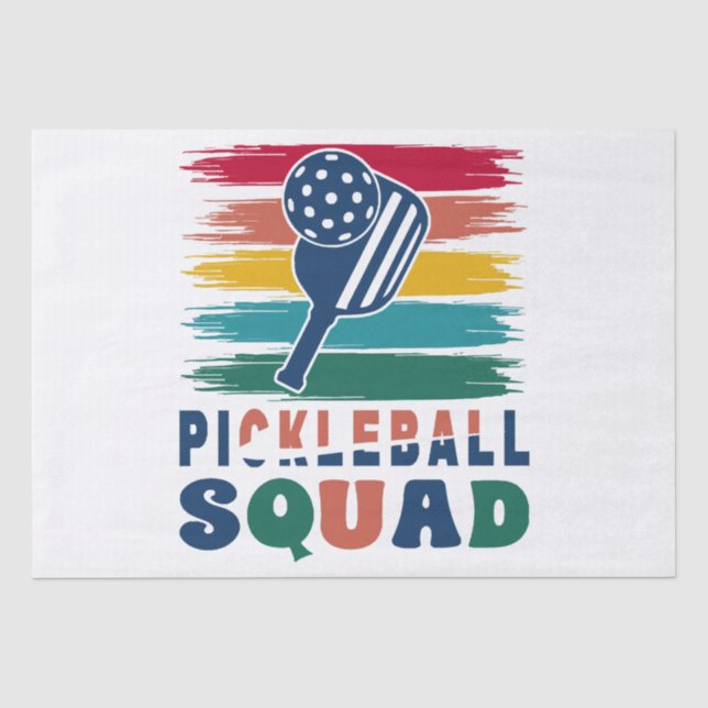 Papel De Seda Ideia de Presente para Jogadores de Pickleball (Frente )