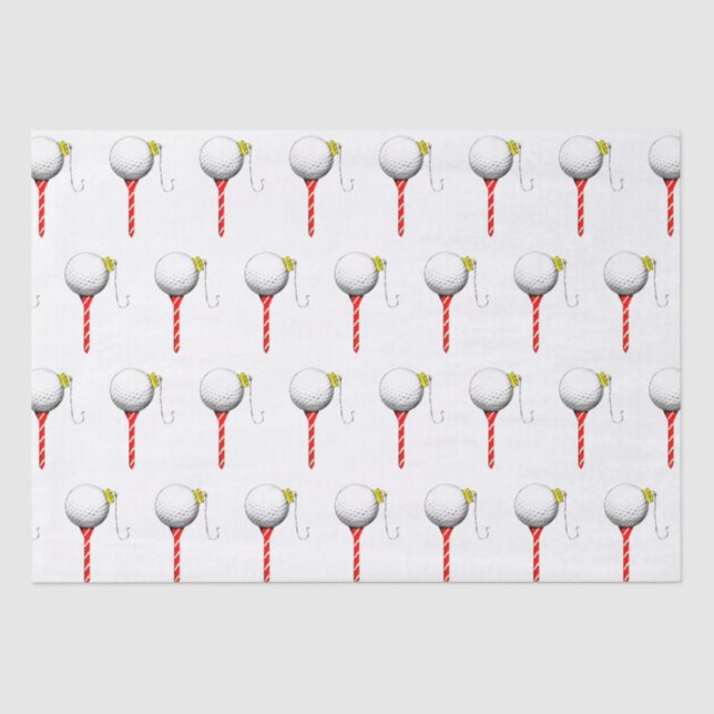 Papel De Seda Ideias de Presentes de Férias de Golfe (Frente )