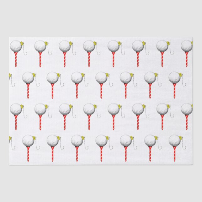 Papel De Seda Ideias de Presentes de Férias de Golfe (Frente )