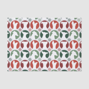 Papel De Seda Iggy de Greyhound Italiano de Natal Moderno