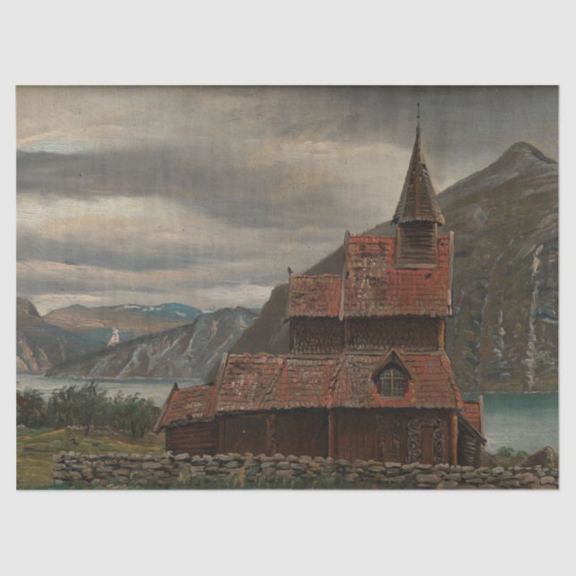 Papel De Seda Igreja de Estado Norueguesa (por Knud Baade) (Frente )