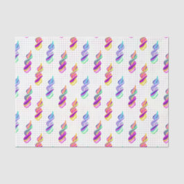 Papel De Seda Igrejas Giratórias (Design 11 da Série Roxa)