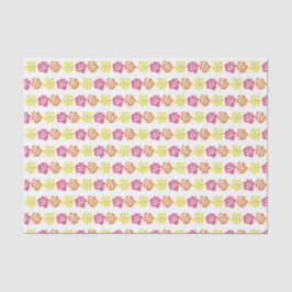 Papel De Seda Ilha Tropical Luau Rosa Hibisco Havaiano Floral
