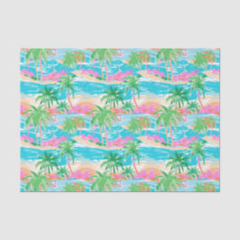 Papel De Seda Ilha Tropical Palm Beach