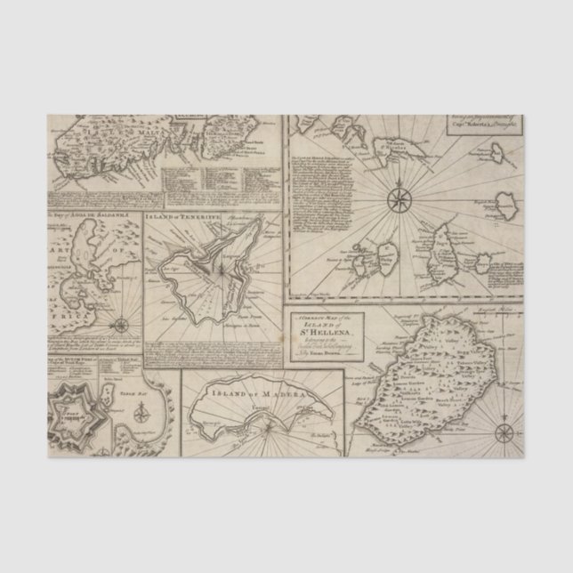 Papel De Seda Ilhas africanas (Frente )